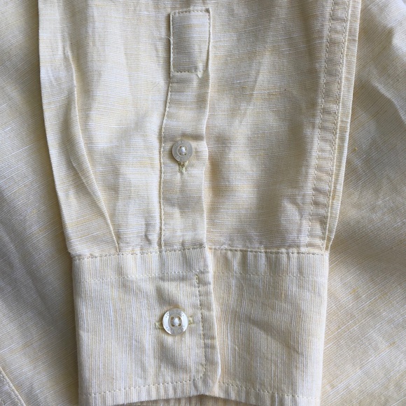 Chaps Linen Blend Button Down Sz M - Picture 13 of 16